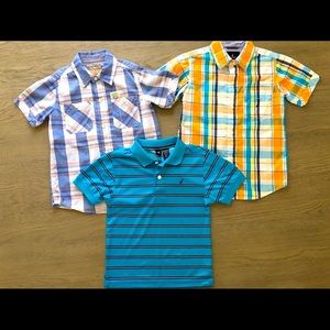 3 Boys Náutica Shirts - Size 7 and 7X